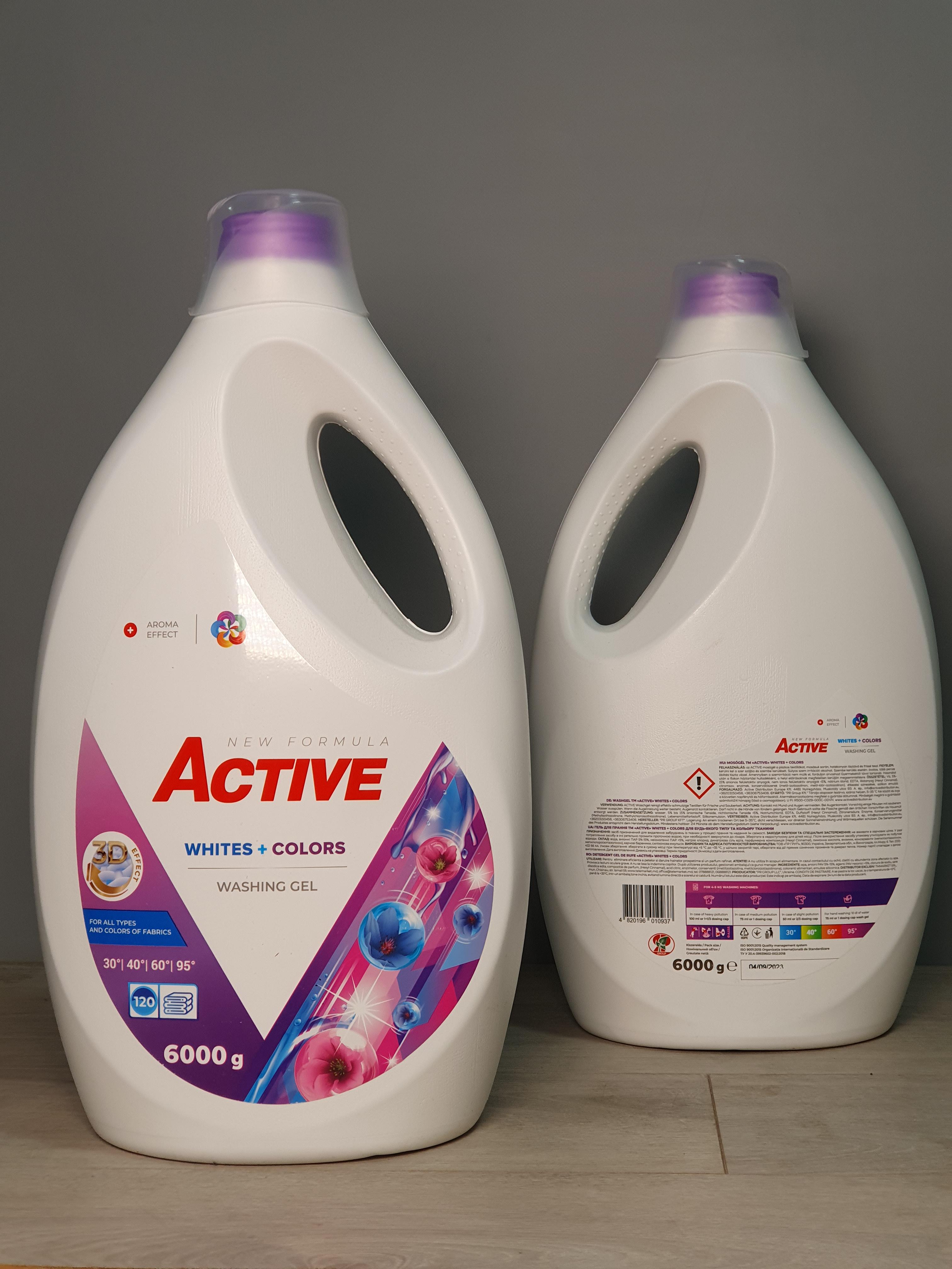 Гель для прання Active Whites + Colors 6 л 120 пранів (13461721) - фото 2 Гель для прання Active Whites + Colors 6 л 120 пранів (13461721) - фото 2