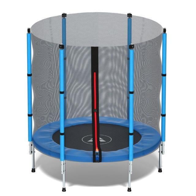 Батут детский комнатный Atleto 140 см с сеткой Синий (25550752) - фото 2 Батут детский комнатный Atleto 140 см с сеткой Синий (25550752) - фото 2