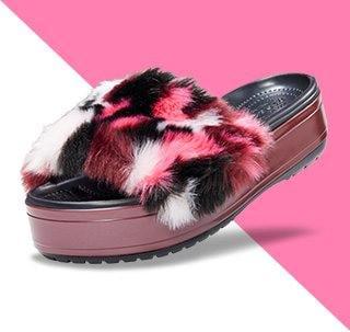 Шльопанці жіночі утеплені Crocs Crocband Slide Platform So Luxe Clog р. 34-35 Чорний (9858) - фото 12