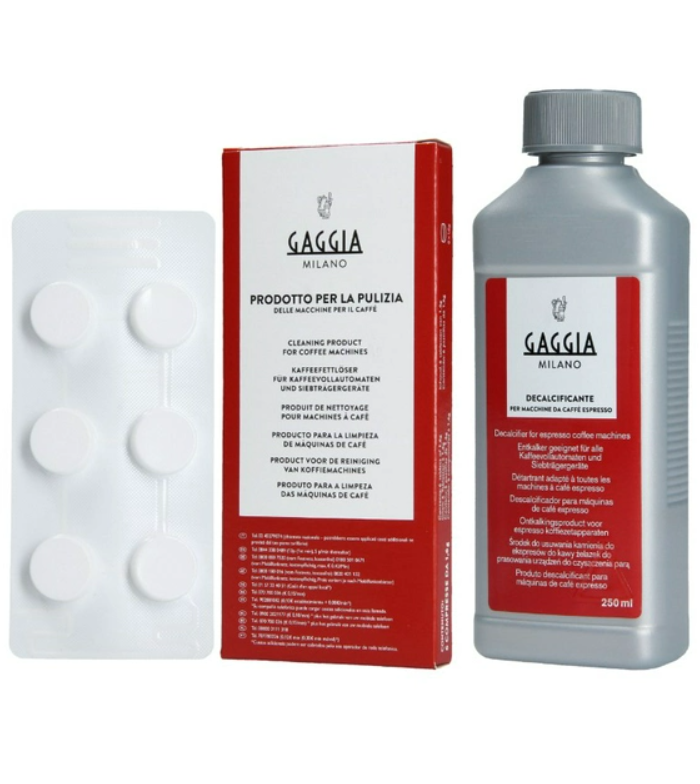 Набор для обслуживания кофемашин Gaggia жидкость от накипи 250 мл/таблетки