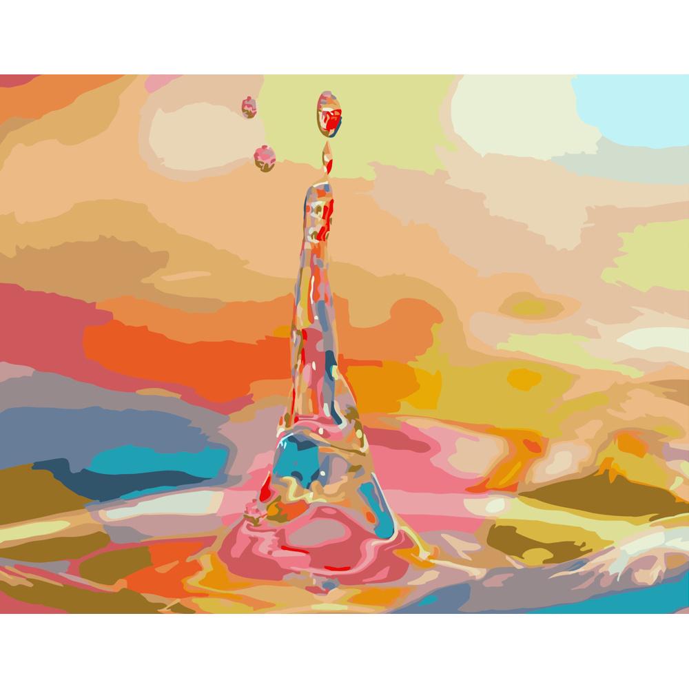 Картина по номерам Strateg Премиум Цветная вода 40х50 см (GS335)