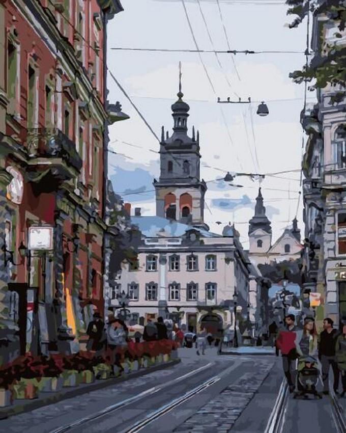 Картина по номерам Brushme Улица города Льва (GX29292)