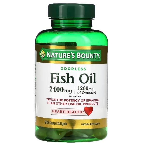 Омега 3 Nature's Bounty Fish Oil 2400 мг Odorless 90 капс. (000021701) Омега 3 Nature's Bounty Fish Oil 2400 мг Odorless 90 капс. (000021701)