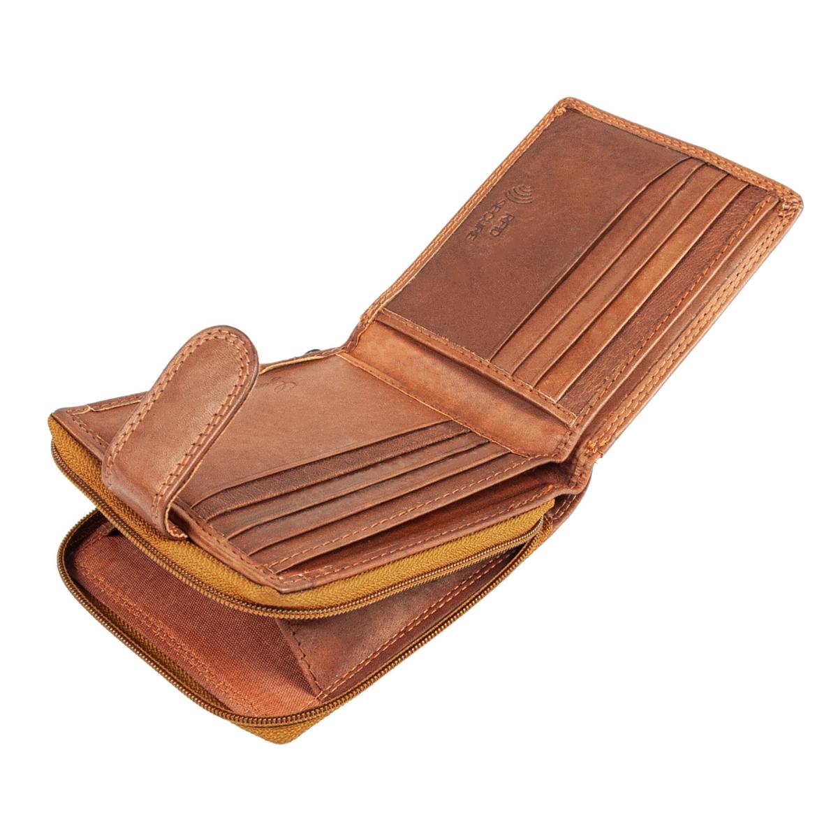 Кошелек кожаный мужской Ridgeback JBNC43MN Tan (JBNC43 TAN) - фото 4 Кошелек кожаный мужской Ridgeback JBNC43MN Tan (JBNC43 TAN) - фото 4