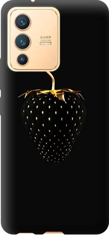 Чехол на Vivo V23 Черная клубника (3585u-2642-42517)