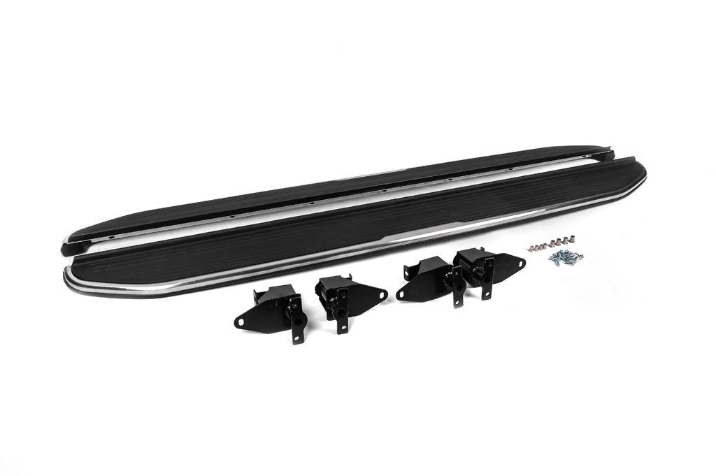 Боковые пороги OEM-V2 Pure Cixtai для Range Rover Evoque 2012-2018 гг. алюминий/пластик Серый