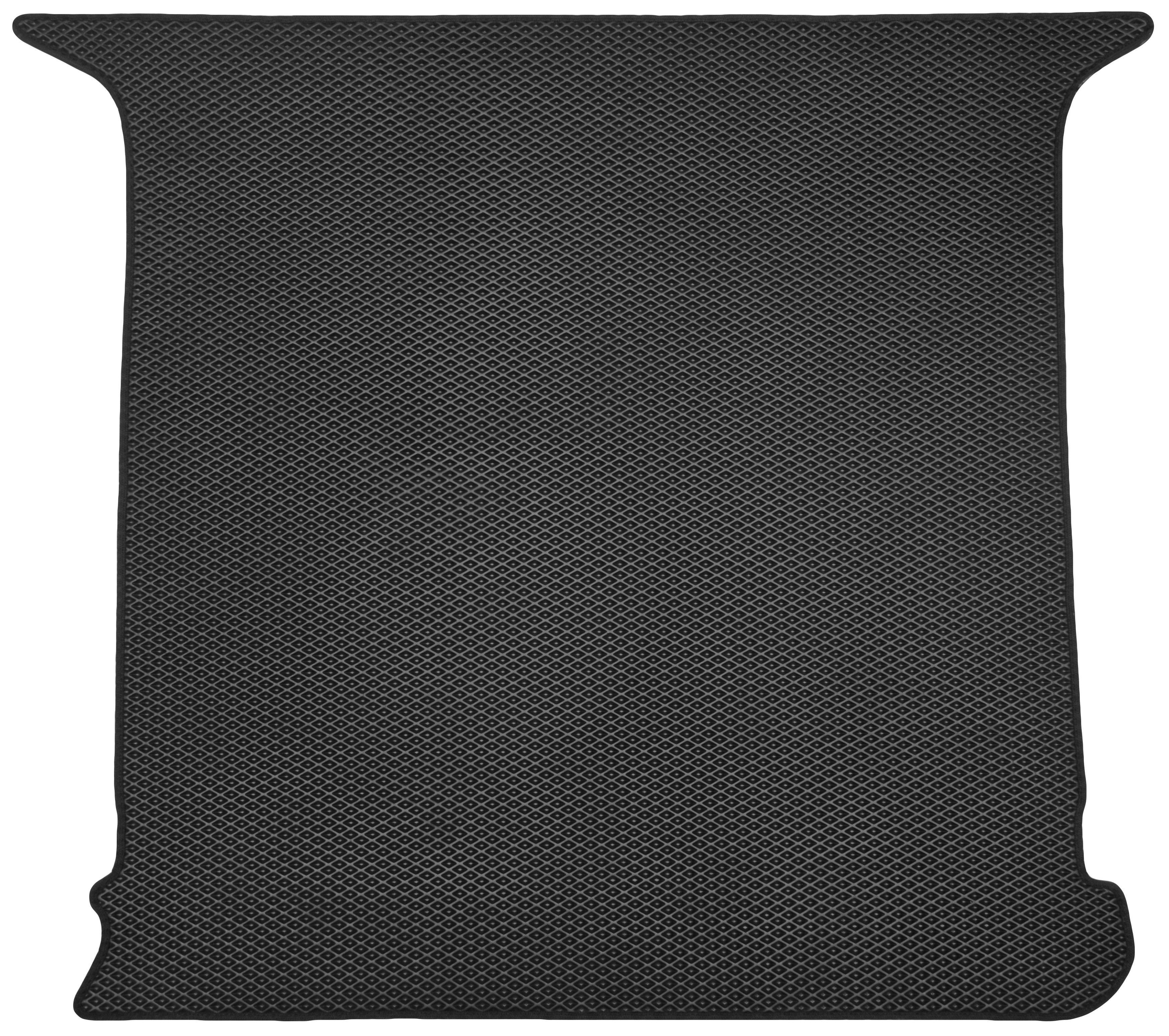 Коврик в багажник Kinetic для Volkswagen Sharan '01-10 длинный EVA-полимерный Черный