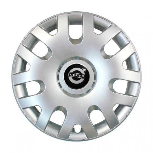 Автомобильные колпаки SKS 204 R14 с логотипом Volvo 4 шт. Серебристый