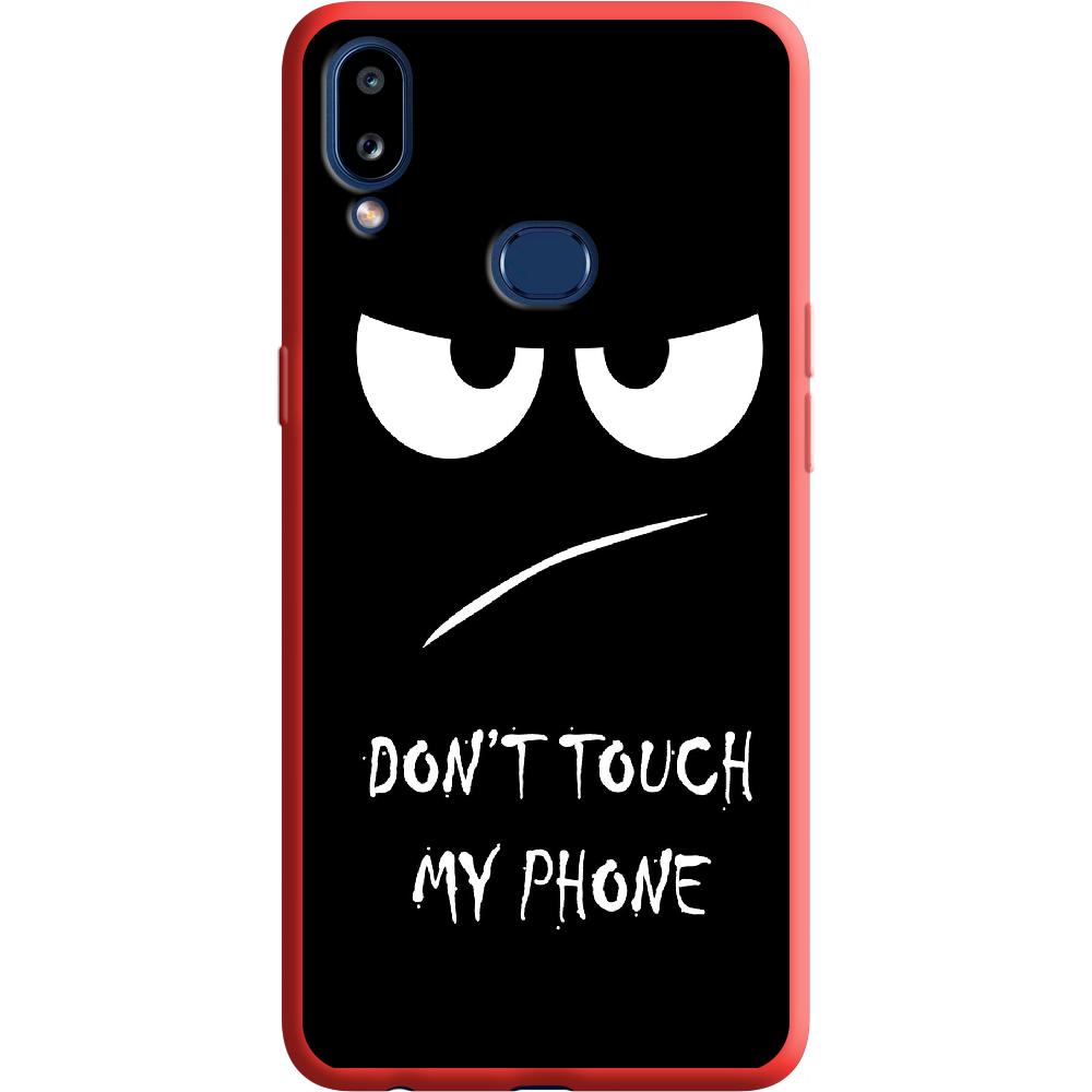 Чехол Boxface Samsung A107 Galaxy A10s Don't Touch my Phone Красный силикон (37944-up535-38153)
