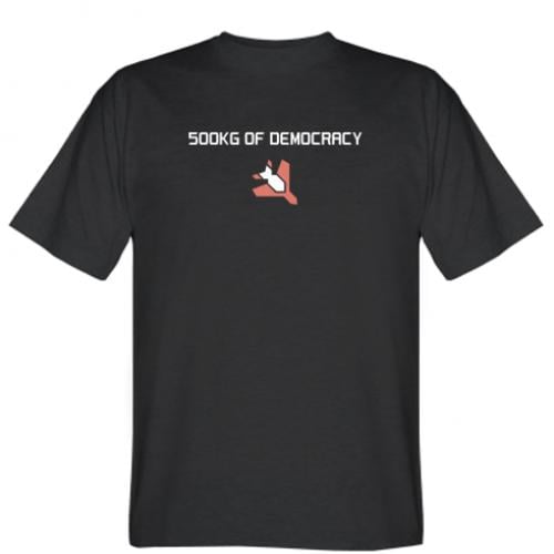 Футболка мужская 500 kg of democracy M Черный (17472475-2-200951-M)