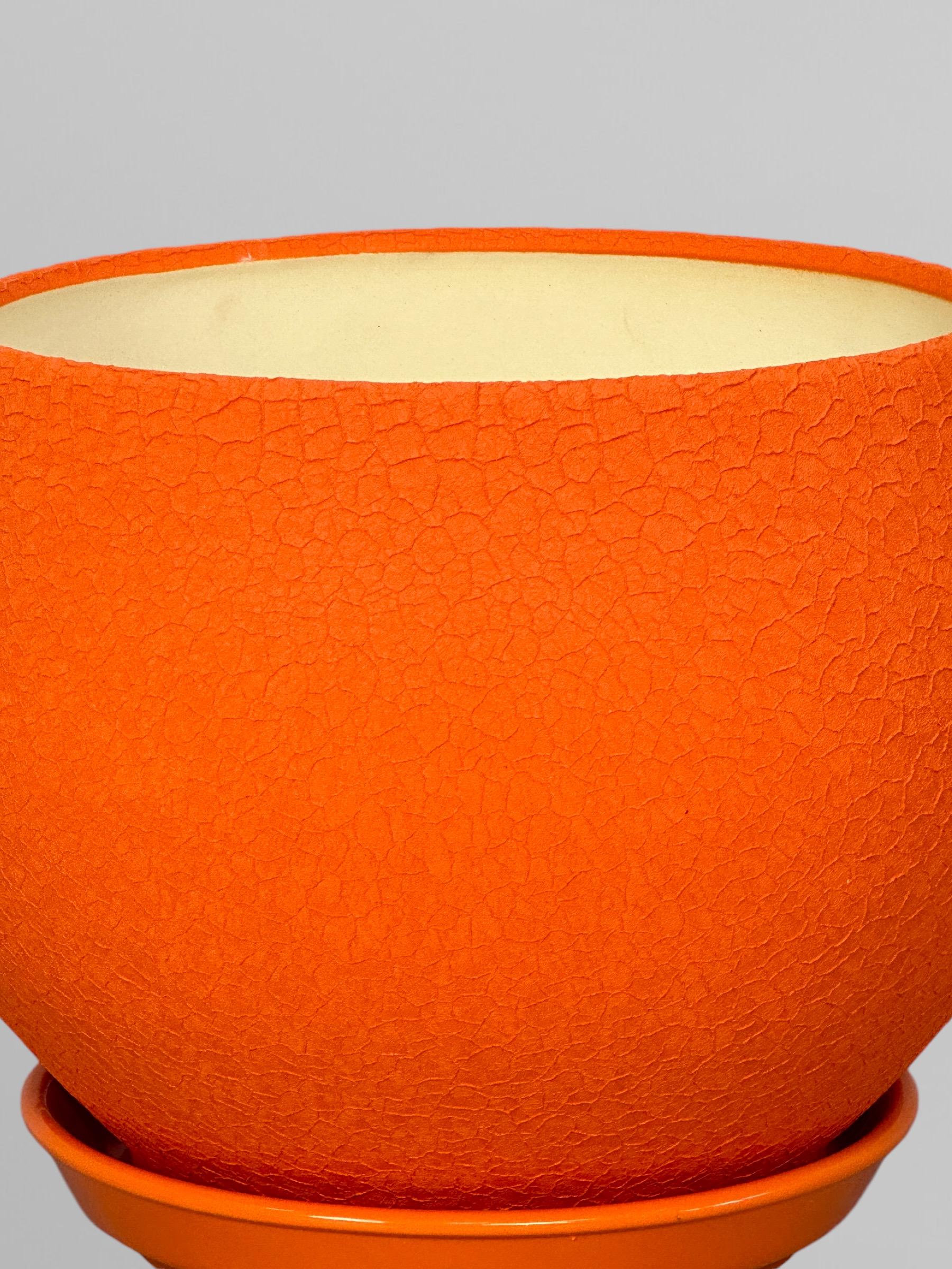 Горшок для цветов керамический Шар 4,1 л Оранжевый (Г02015) - фото 3