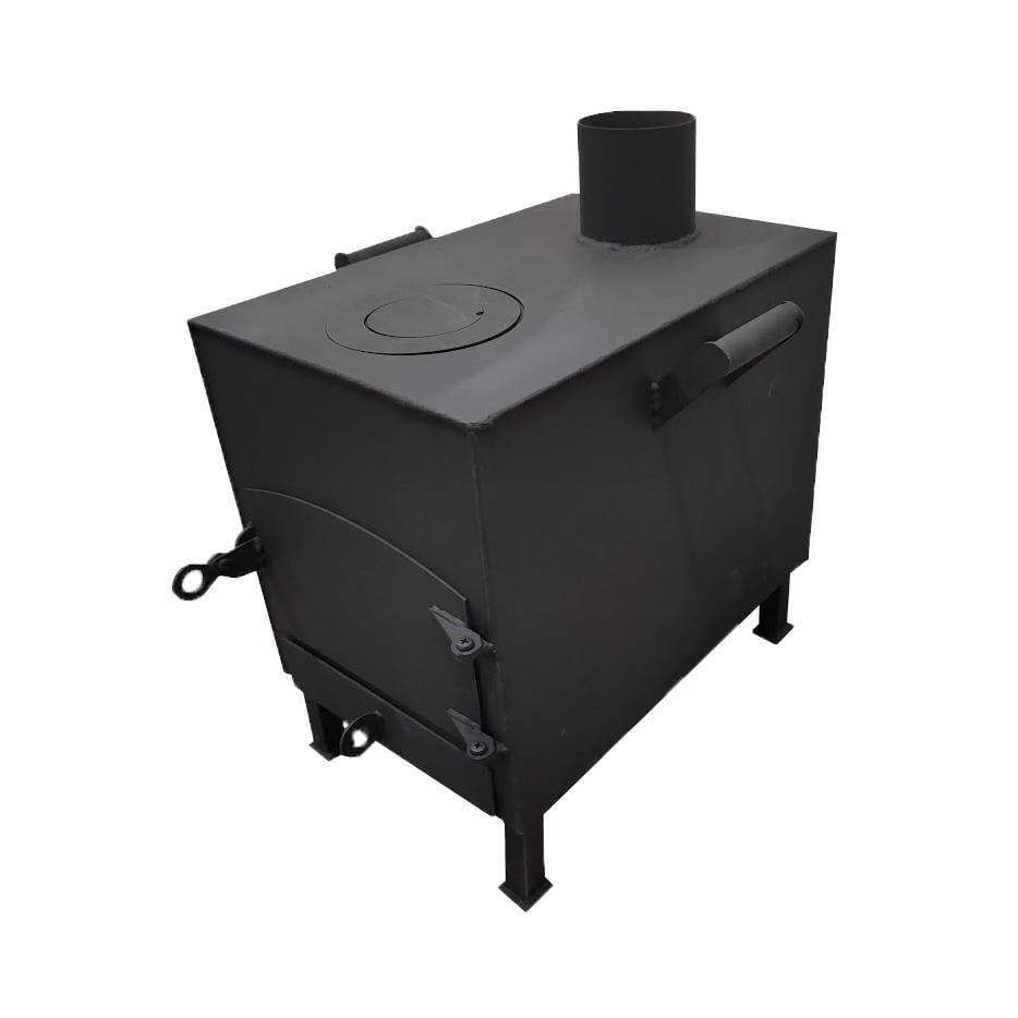 Піч SAB 3 мм сталь з варильною поверхнею для опалення та приготування їжі (0058)