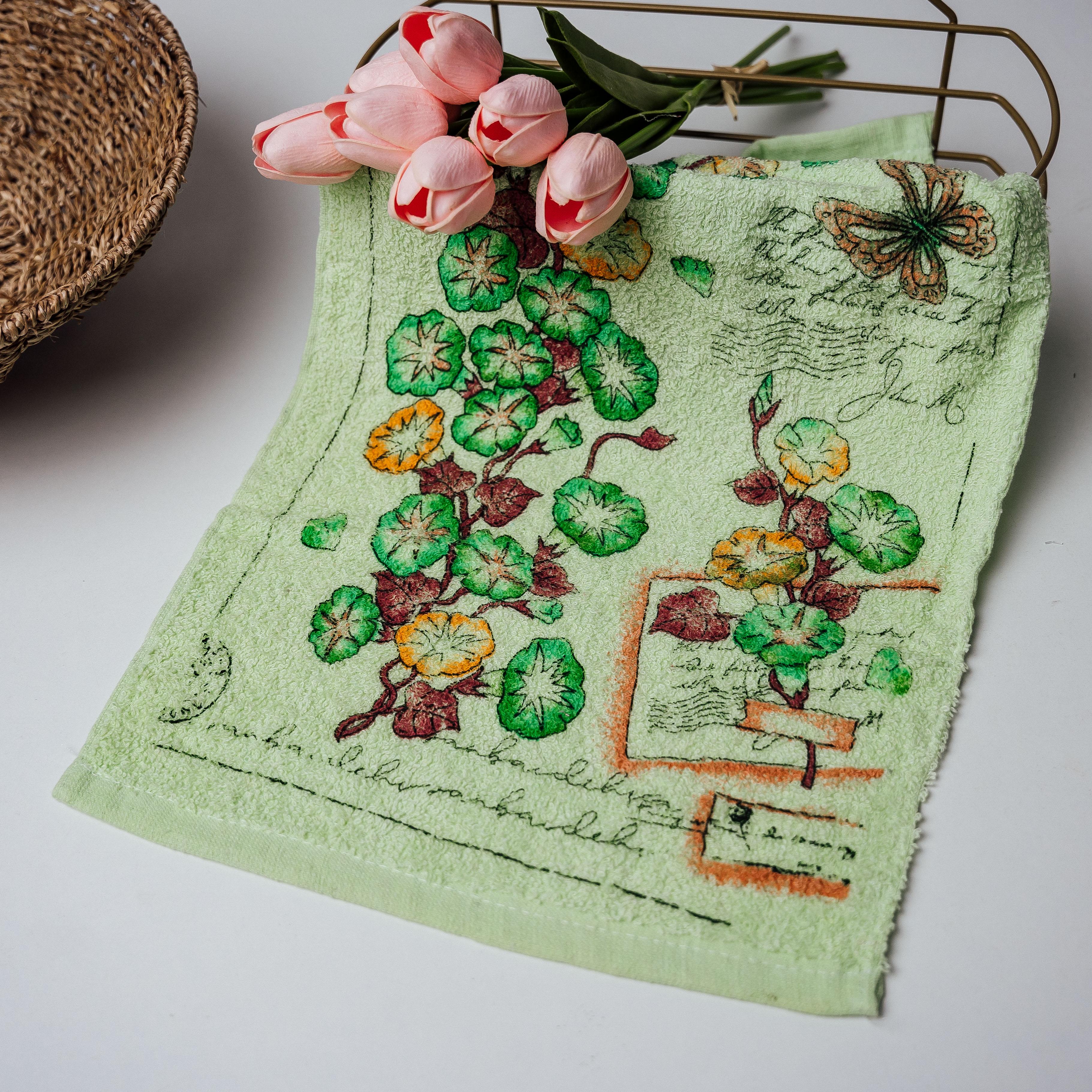 Полотенце кухонное Мальвы 35х75 см Светло-зеленый (87210)