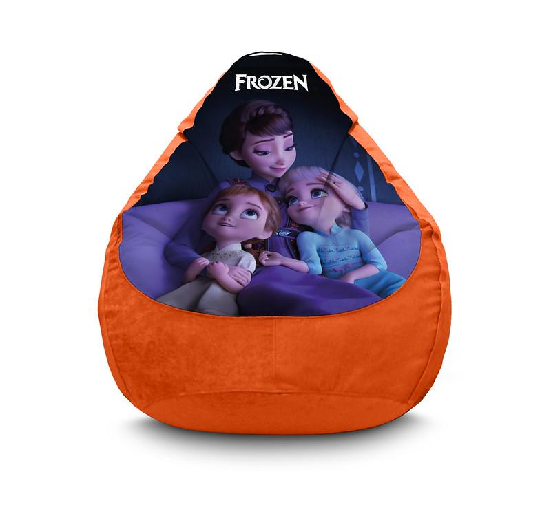Кресло мешок Frozen Little Elsa and Anna Флок XXL 90х125 см Оранжевый Кресло мешок Frozen Little Elsa and Anna Флок XXL 90х125 см Оранжевый