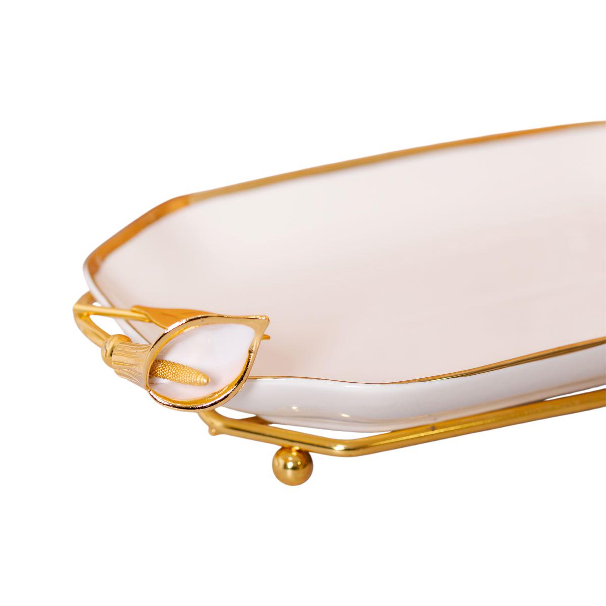 порцелянова фруктовниця на підставці 26×15×3,5 см Білий із золотом - фото 14 порцелянова фруктовниця на підставці 26×15×3,5 см Білий із золотом - фото 14