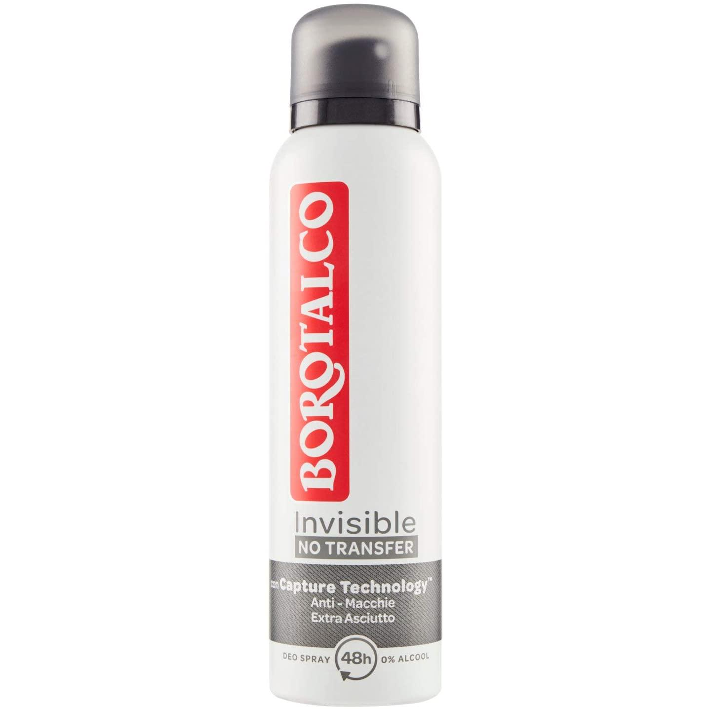 Дезодорант Borotalco Invisible no transfer deo spray 150 мл