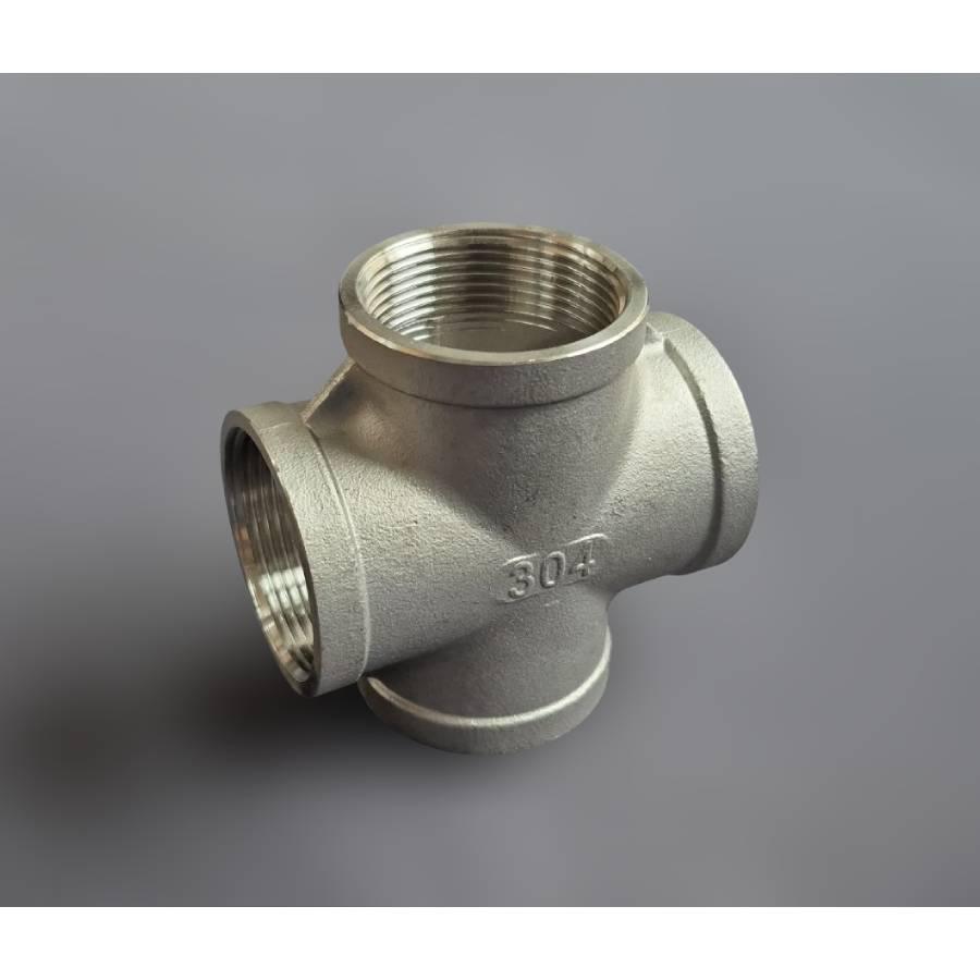 Крестовина муфтовая Ду40 нержавеющая сталь AISI304 ВР BSPP Class 150 90° 1-1/2" (29203333) - фото 8 Крестовина муфтовая Ду40 нержавеющая сталь AISI304 ВР BSPP Class 150 90° 1-1/2" (29203333) - фото 8