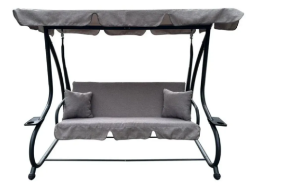 Качели садовые Garden Line 210х120х170 см до 300 кг Серый (KRE3095)