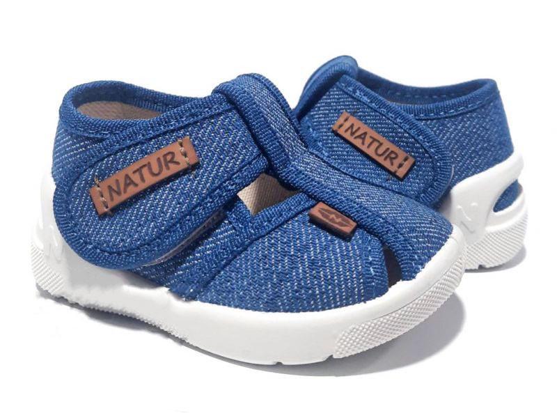Тапочки для мальчиков Waldi 2970/19 на липучках р. 19 Синий