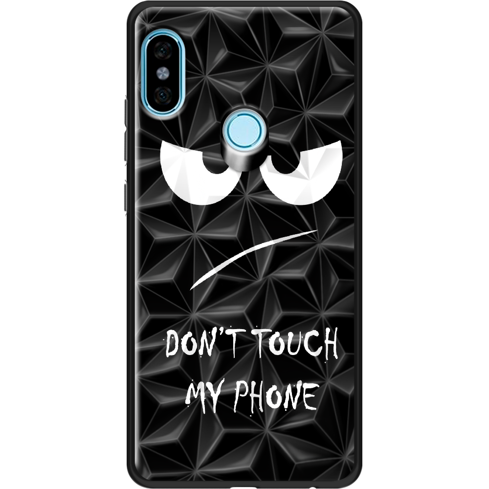 Чохол BoxFace Xiaomi Redmi Note 5 / Note 5 Pro Don't Touch my Phone Чорний силікон із призмою(32971-up535-37870)