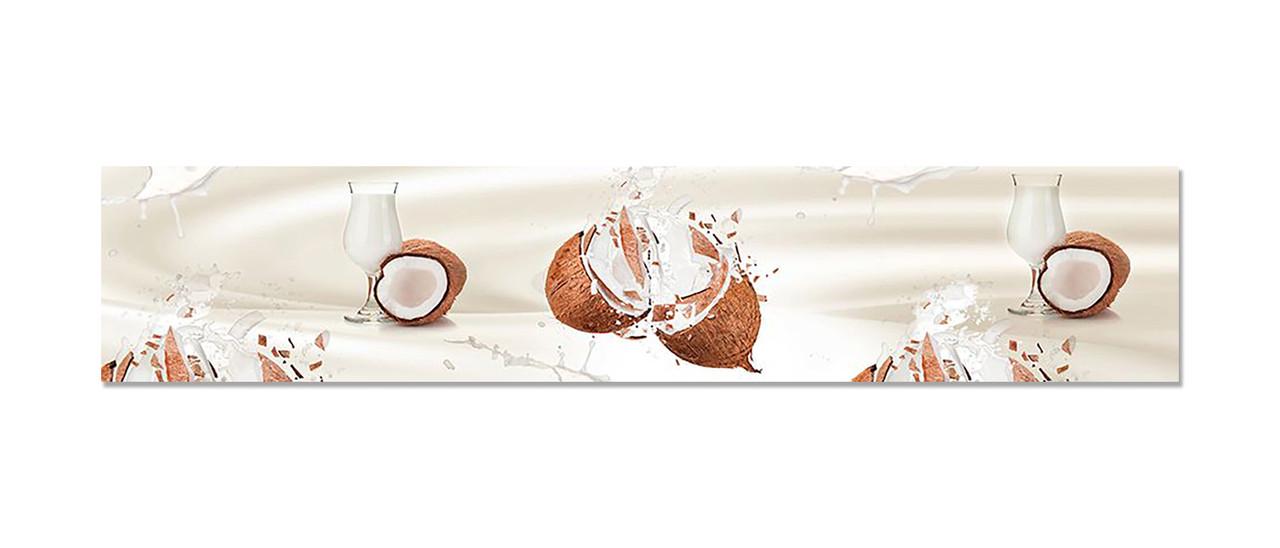 Наклейка виниловая на кухню Zatarga Кокосовое молоко 600х3000 мм (1274514139)