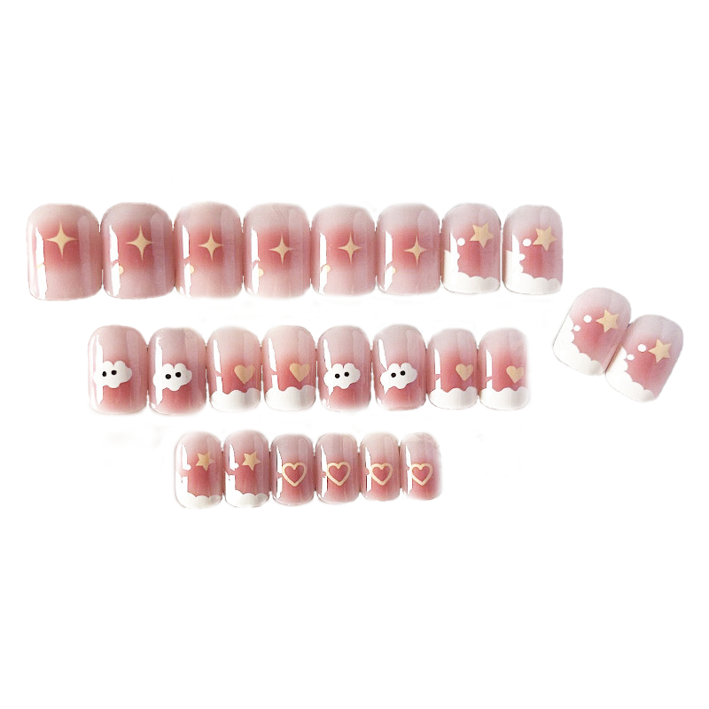 Накладные ногти с клеем Bananahall 13440 24 шт. Бежевый (A9885) - фото 2 Накладные ногти с клеем Bananahall 13440 24 шт. Бежевый (A9885) - фото 2