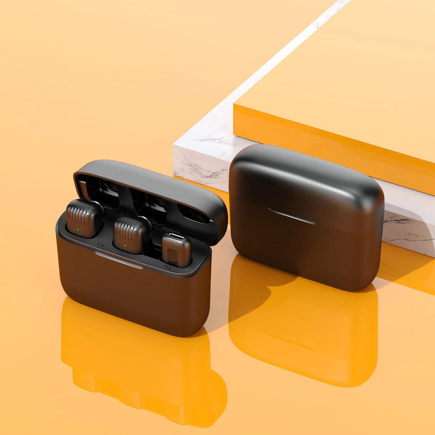 Микрофон двойной петличный Savetek P31-2 Lightning для iPhone/iPad беспроводной до 20 м с зарядным кейсом - фото 16