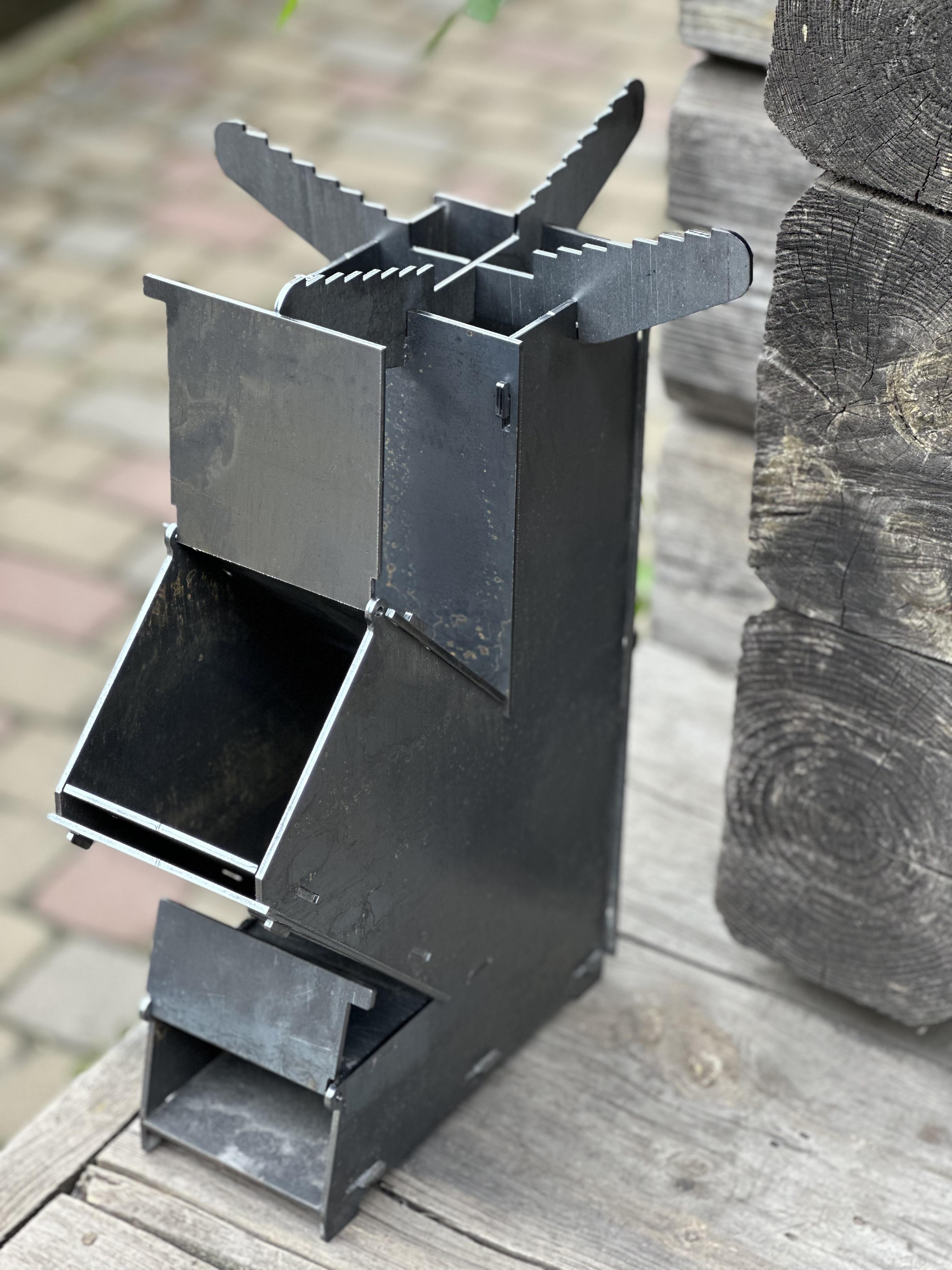 Турбо печь разборная Reckless 3 мм 37х27х10 см (тп3) - фото 5 Турбо печь разборная Reckless 3 мм 37х27х10 см (тп3) - фото 5