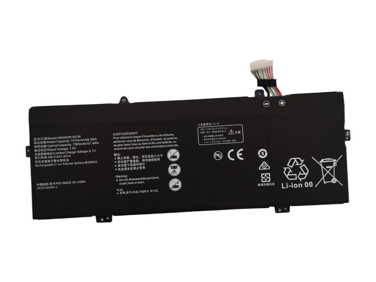 Аккумулятор для Huawei MagicBook 14 X Pro KPRC-W10/KLVC-WFE9L/KLV-W19L/HB4593R1ECW 7565 mAh 57,4Wh (23501454)