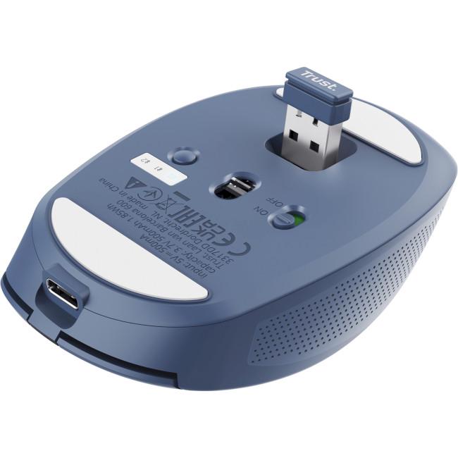 Компьютерная мышь Trust Ozaa Compact Multi-Device Wireless Синий (24934) - фото 4