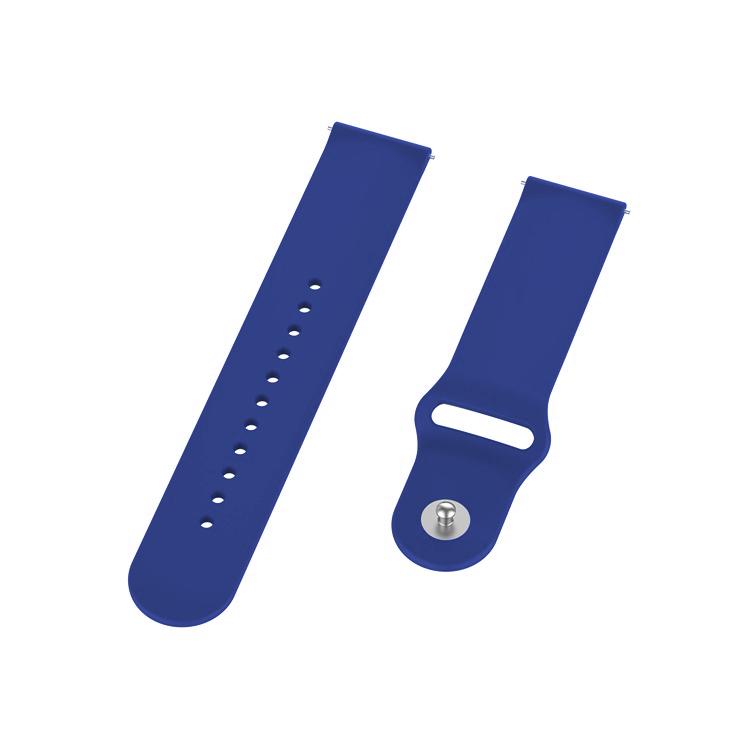 Силіконовий ремінець BeCover для Xiaomi iMi KW66/Mi Watch Color/Haylou LS01/Haylou LS02 Dark/Blue (706354) - фото 3