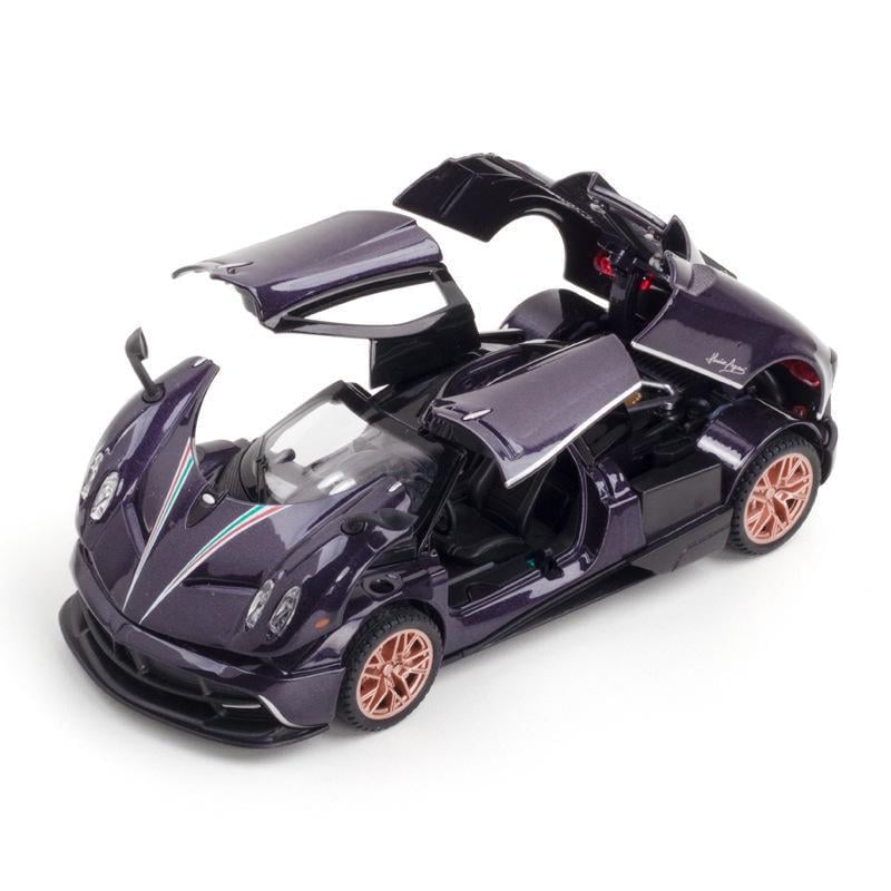 Коллекционная модель автомобиля Pagani Huayra Dinastia металлическая с инерционным механизмом/светом и звуком 1:32 Коллекционная модель автомобиля Pagani Huayra Dinastia металлическая с инерционным механизмом/светом и звуком 1:32