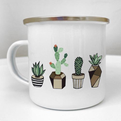 Кружка металлическая Camper Кактусы 250 мл (KRM_23S027)
