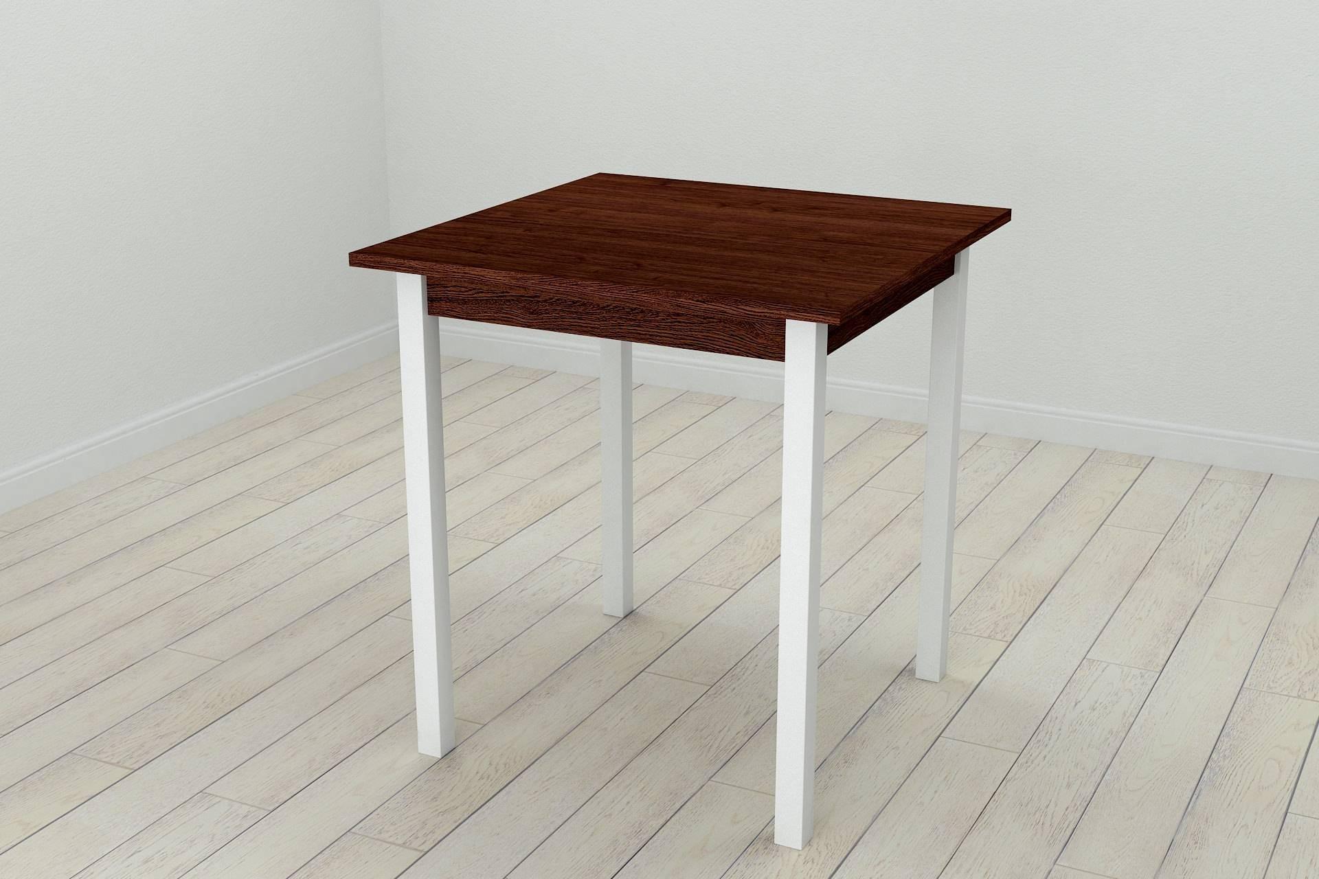 Обеденный стол Ferrum-decor Диего ДСП 16 мм 75x70x70 см Белый/Венге (FRD-105612) Обеденный стол Ferrum-decor Диего ДСП 16 мм 75x70x70 см Белый/Венге (FRD-105612)