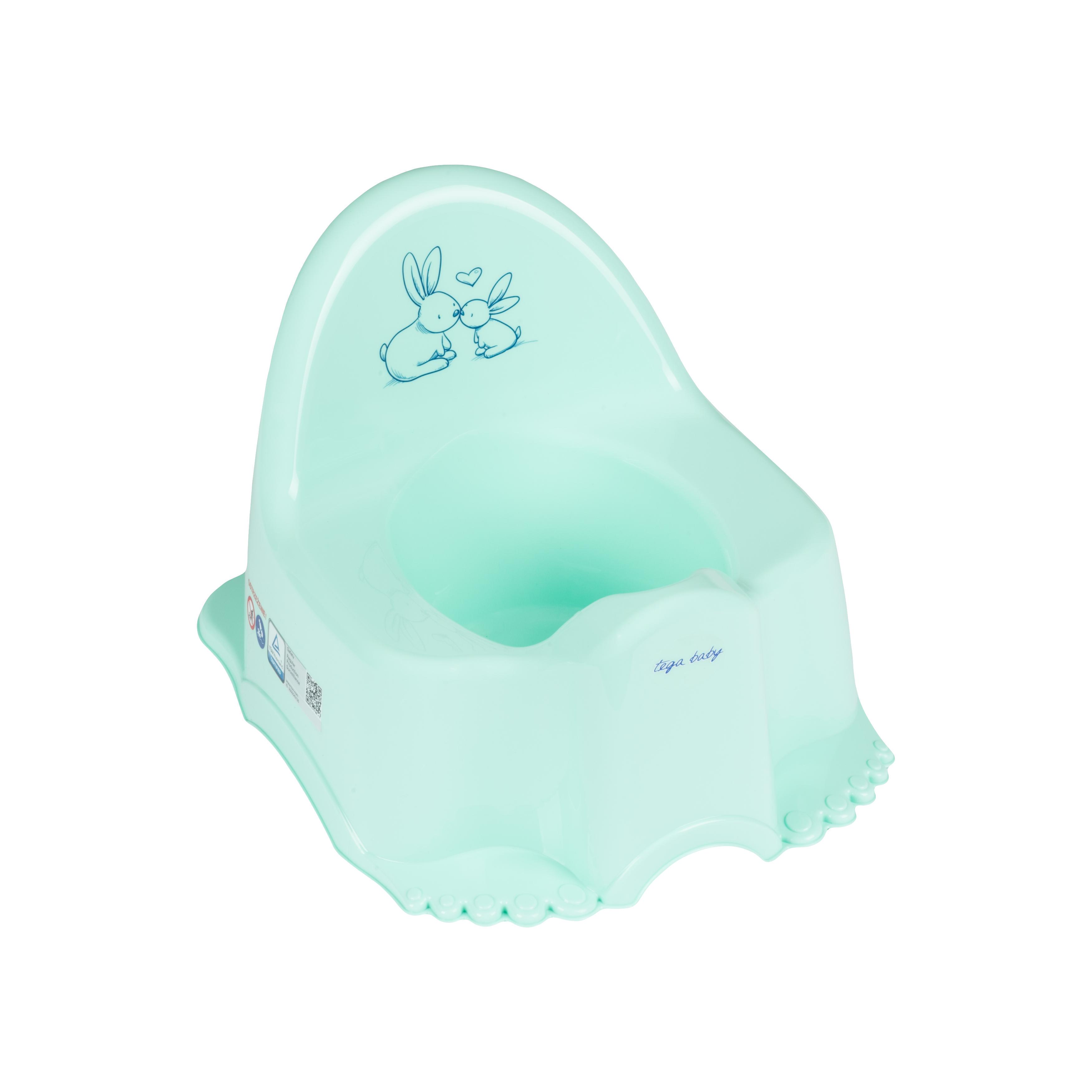 Горшок с мелодией Tega Baby Кролики Бирюзовый (PO-059-105) Горшок с мелодией Tega Baby Кролики Бирюзовый (PO-059-105)