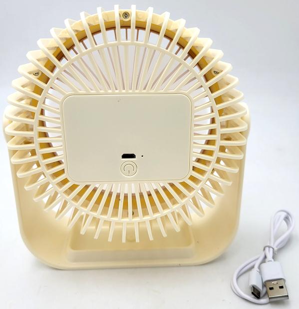 Вентилятор акумуляторний настільний UKC Portable Fan ZB124A 6376 14 см Жовтий (26214580) - фото 2 Вентилятор акумуляторний настільний UKC Portable Fan ZB124A 6376 14 см Жовтий (26214580) - фото 2