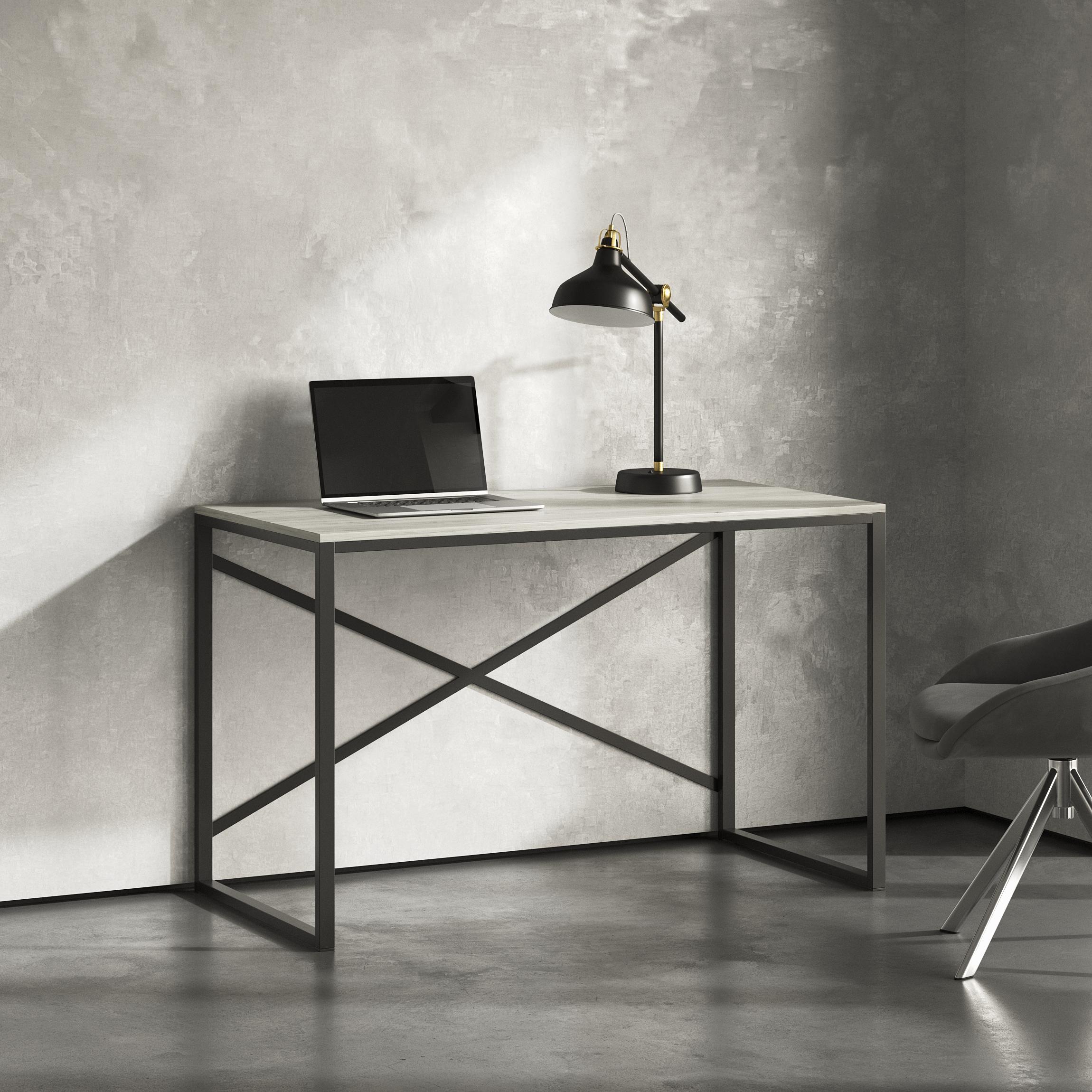 Стол письменный лофт Серия 02 1400х700х16 мм Дуб Крафт Белый (23493173) - фото 1 Стол письменный лофт Серия 02 1400х700х16 мм Дуб Крафт Белый (23493173) - фото 1