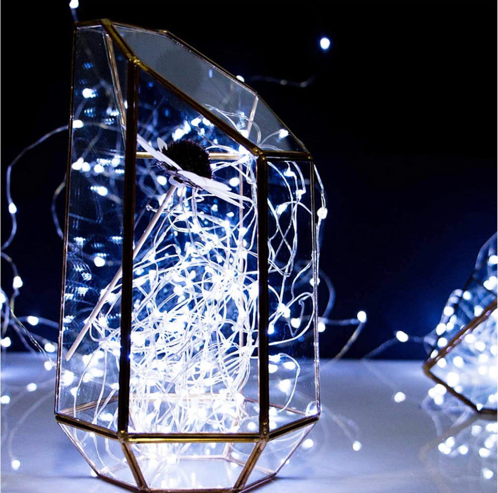 Гирлянда светодиодная роса на батарейках статический режим 20 LED IP44 2 м Холодный белый - фото 5 Гирлянда светодиодная роса на батарейках статический режим 20 LED IP44 2 м Холодный белый - фото 5