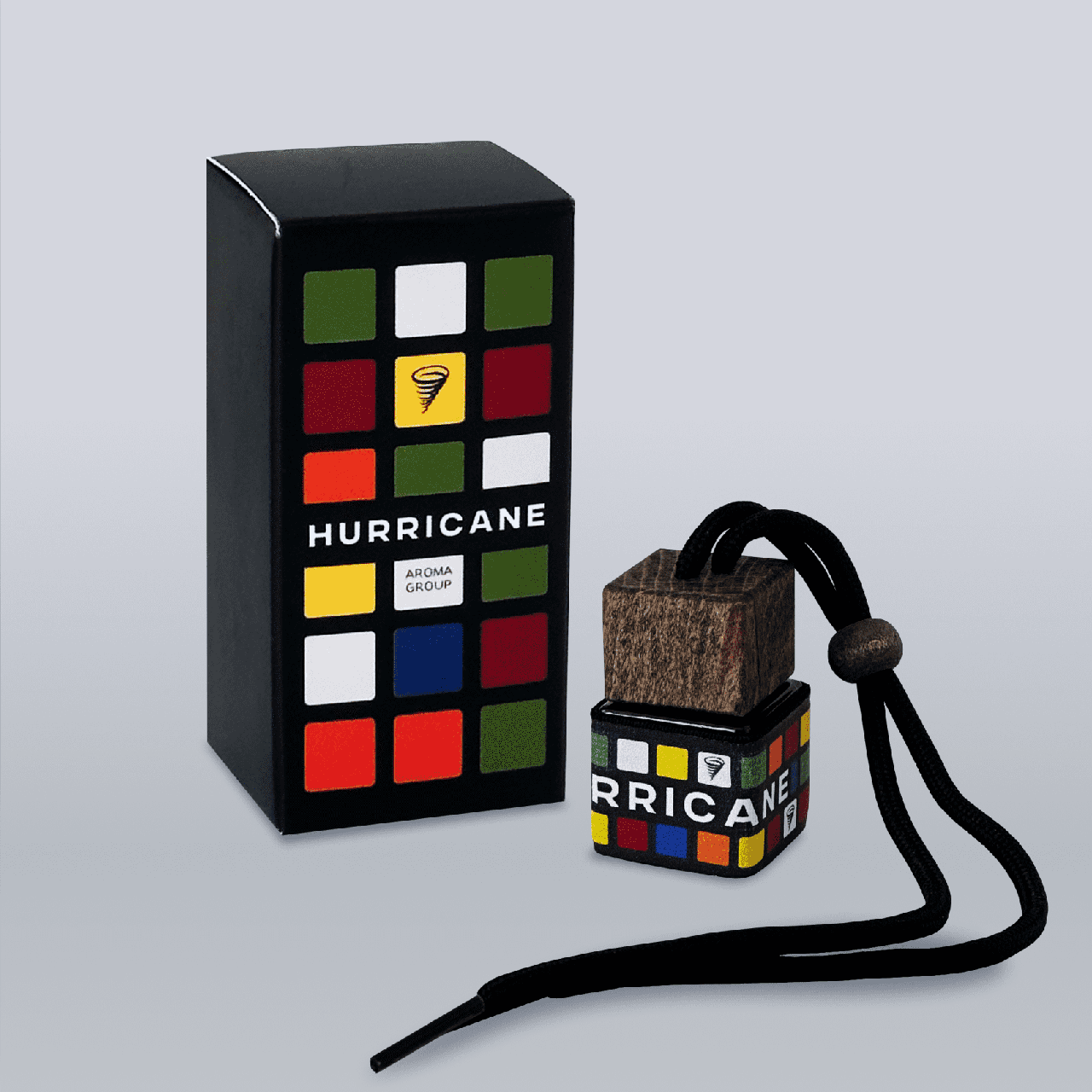 Ароматизатор в авто Hurricane Rubik's Cube с ароматом дыня/шафран/яблоко