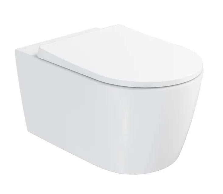 Унитаз подвесной VitrA Metropole Round QuaFlush 88-7910B403-0075 с сиденьем Soft Close Белый (32157130)