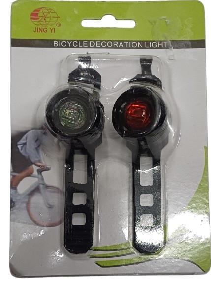 Комплект велофонарей JING YI передний/задний (JY-3006) Комплект велофонарей JING YI передний/задний (JY-3006)