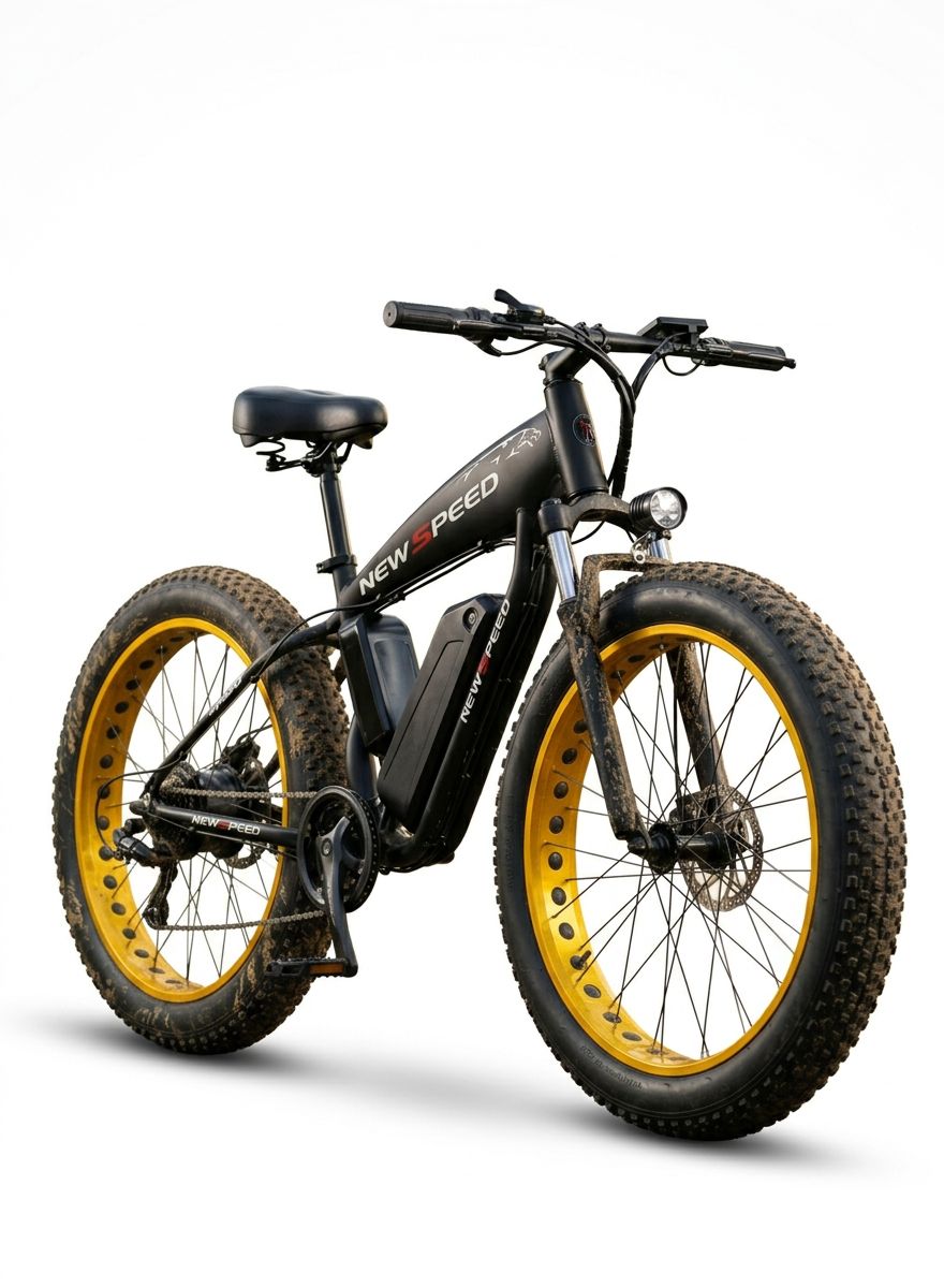 Електровелосипед New Speed fatbike 500W 48V 13 Ah Чорний (73871) - фото 12