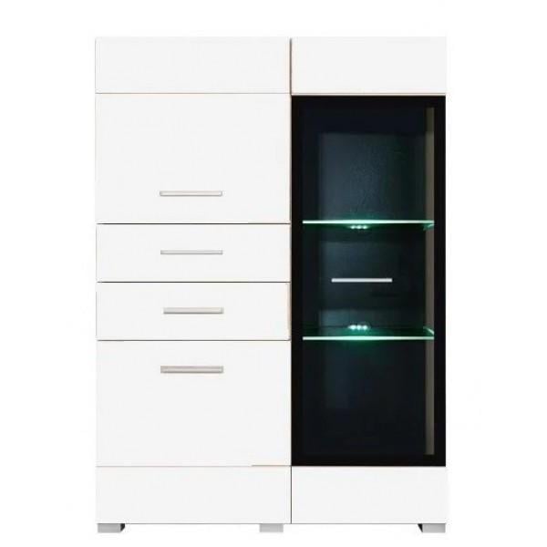 Вітрина Gerbor Holding Вушер REG1W2D2S L/P Німфея альба/Білий (17467) Вітрина Gerbor Holding Вушер REG1W2D2S L/P Німфея альба/Білий (17467)