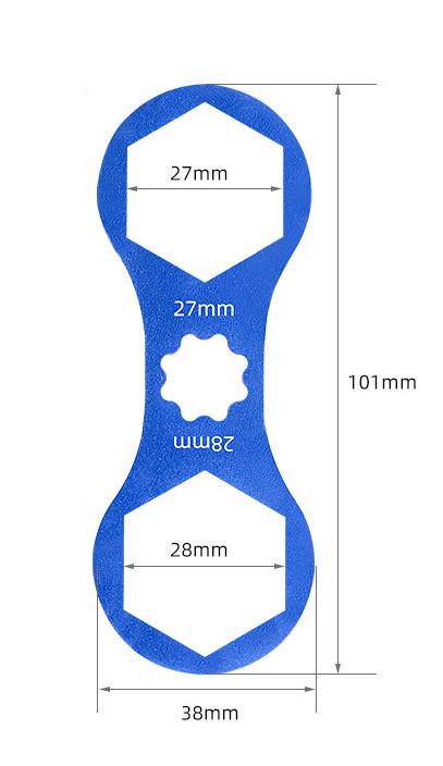 Ключ для вилки велосипеда Toopre 27-28 мм - фото 2 Ключ для вилки велосипеда Toopre 27-28 мм - фото 2