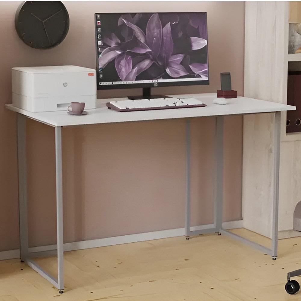 Стол компьютерный Ferrum-decor Ханна ДСП 16 мм 75x140x60 см Серый/Белый (FRD-101411) Стол компьютерный Ferrum-decor Ханна ДСП 16 мм 75x140x60 см Серый/Белый (FRD-101411)