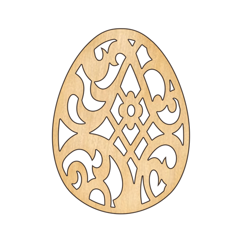 Заготовка из фанеры №233 Пасхальное яйцо-50 (6192)