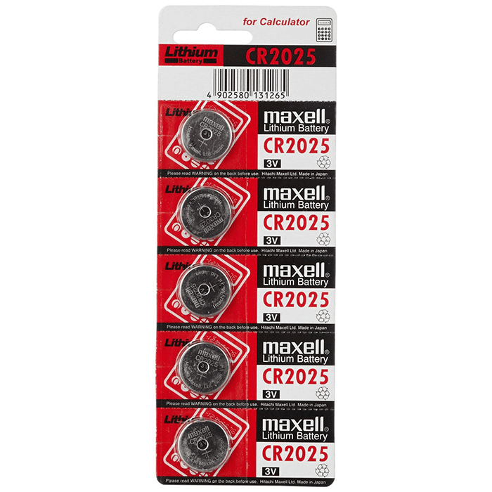 Батарейка літієва MAXELL CR2025 на блістері 5 шт. (3108583290)