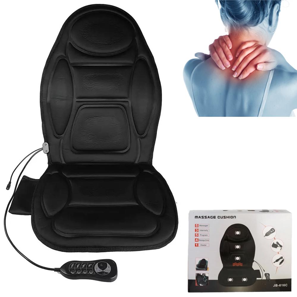 Накидка массажная на кресло автомобильная Massage Cushion JB616C С подогревом и пультом (120.650) - фото 5