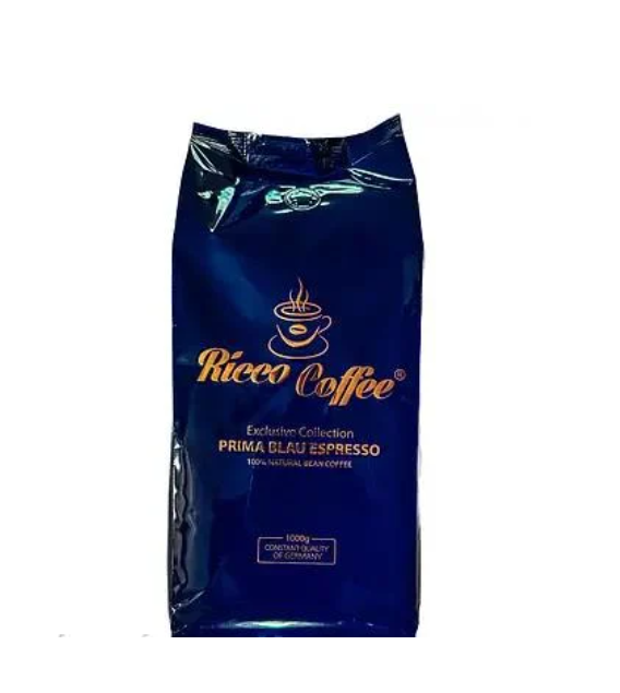 Кава в зернах Ricco Coffee Prima Blau Espresso 10/90% 1 кг (21177156)