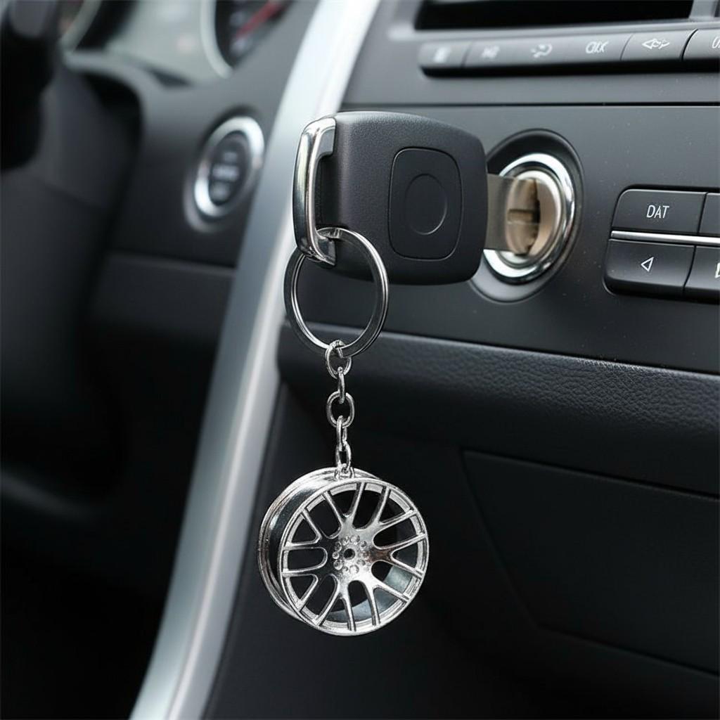Брелок для ключів Автомобільний диск металевий Сріблястий (99_15_0_2С) - фото 5 Брелок для ключів Автомобільний диск металевий Сріблястий (99_15_0_2С) - фото 5